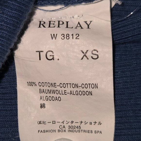 Replay vintage tank top with embroidered details blue, size XS - Picture 7 of 13